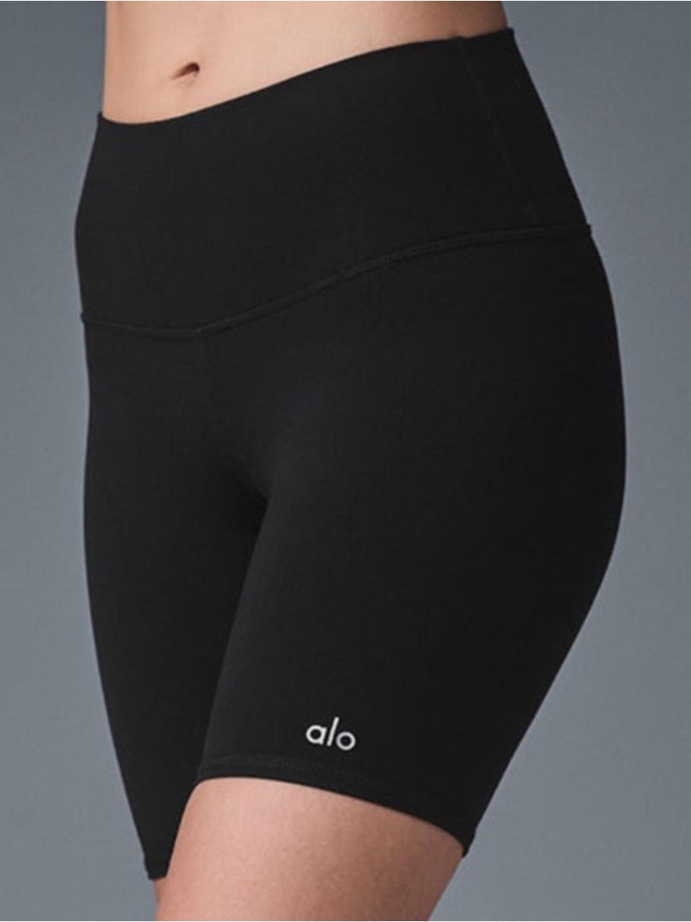 ALO Yoga Black High-Waist Bike Shorts